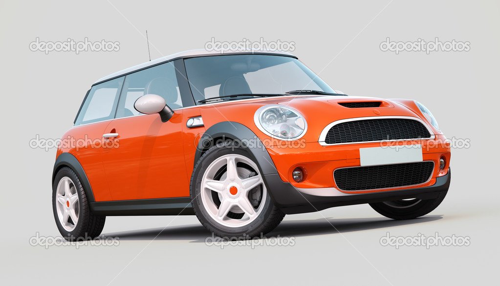 Compact rental car ready for a weekend trip